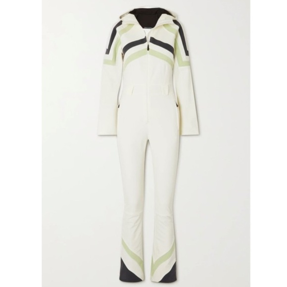 NWT Perfect moment Tignes hooded striped ski suit - Picture 6 of 11